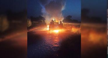 Auto zapaliło się w trakcie jazdy 