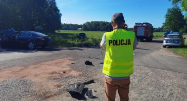 Zderzyli się, bo nie ustąpił pierwszeństwa. Dwie osoby trafiły do szpitala 